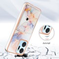 For Honor X7a Marble Pattern IMD Card Slot Phone Case(Galaxy Marble White)