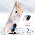 For Honor X7 Marble Pattern IMD Card Slot Phone Case(Galaxy Marble White)