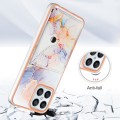 For Honor X8 4G Marble Pattern IMD Card Slot Phone Case(Galaxy Marble White)