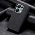 For Xiaomi Redmi Note 13 Pro 4G DF-05 Business Solid Color Magnetic RFID Leather Phone Case(Black)