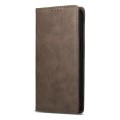 For Xiaomi Redmi Note 13 Pro 4G DF-05 Business Solid Color Magnetic RFID Leather Phone Case(Brown)