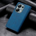 For Xiaomi Redmi Note 13 Pro 4G DF-05 Business Solid Color Magnetic RFID Leather Phone Case(Blue)