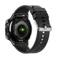 ET482 1.43 inch AMOLED Screen Sports Smart Watch Support Bluethooth Call /  ECG Function(Black Silic