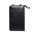Elephant Pattern Multifunctional Cross Bag Phone Case(Black)