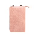 Elephant Pattern Multifunctional Cross Bag Phone Case(Light Pink)