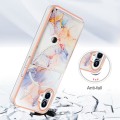 For Nothing Phone 1 Marble Pattern IMD Card Slot Phone Case(Galaxy Marble White)