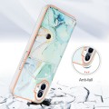 For Nothing Phone 1 Marble Pattern IMD Card Slot Phone Case(Green)