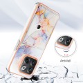 For OnePlus 10T 5G / Ace Pro Marble Pattern IMD Card Slot Phone Case(Galaxy Marble White)