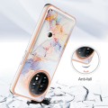 For OnePlus 11 Marble Pattern IMD Card Slot Phone Case(Galaxy Marble White)