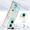For OnePlus Nord CE 3 Marble Pattern IMD Card Slot Phone Case(Green)
