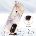 For OnePlus CE 3 Lite 5G / Nord N30 Marble Pattern IMD Card Slot Phone Case(Galaxy Marble White)