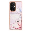 For OnePlus CE 3 Lite 5G / Nord N30 Marble Pattern IMD Card Slot Phone Case(Rose Gold)
