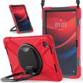 For Lenovo Tab M11 /Xiaomi Pad 11 2024 Silicone Hybrid PC Tablet Case with Holder & Shoulder Strap(R