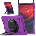 For Lenovo Tab M11 /Xiaomi Pad 11 2024 Silicone Hybrid PC Tablet Case with Holder & Shoulder Strap(P