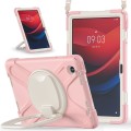 For Lenovo Tab M11 /Xiaomi Pad 11 2024 Silicone Hybrid PC Tablet Case with Holder & Shoulder Strap(P