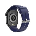 ET580 2.04 inch AMOLED Screen Sports Smart Watch Support Bluethooth Call /  ECG Function(Blue Silico