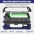 For Samsung Galaxy Tab Active5 X300 Rotary Grip Silicone Hybrid PC Tablet Case with Shoulder Strap(N