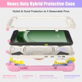 For Samsung Galaxy Tab Active5 X300 Rotary Grip Silicone Hybrid PC Tablet Case with Shoulder Strap(C