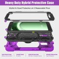 For Samsung Galaxy Tab Active5 X300 Rotary Grip Silicone Hybrid PC Tablet Case with Shoulder Strap(P