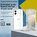 For Motorola Moto G Power 5G 2024 Terminator Style Shockproof Phone Case(Glitter White)