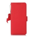 For OnePlus CE4 5G Global Side-Magnetic TJ Genuine Leather RFID Phone Case(Red)