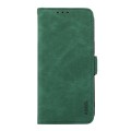 For iPhone 15 Pro Max ABEEL Frosted Magnetic RFID Leather Phone Case(Green)