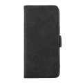 For iPhone 14 ABEEL Frosted Magnetic RFID Leather Phone Case(Black)