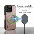 For iPhone 14 / 13 ESEBLE E1 Nappa Texture MagSafe Holder Leather Phone Case(Rose Gold)