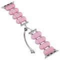 For Apple Watch Series 9 41mm Resin Retractable Chain Watch Band(Pink)