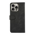 For iPhone 14 Pro Max ABEEL Color Block Magnetic RFID Leather Phone Case(Black-Green)