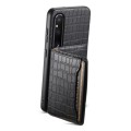 For Sony Xperia 1 V Crocodile Texture Card Bag Design Full Coverage Phone Case(Black)
