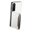 For Sony Xperia 1 V Crocodile Texture Card Bag Design Full Coverage Phone Case(White)