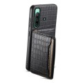 For Sony Xperia 10 IV Crocodile Texture Card Bag Design Full Coverage Phone Case(Black)