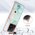 For Xiaomi 13T / 13T Pro Marble Pattern IMD Card Slot Phone Case(Green)