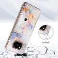 For Xiaomi Poco X3 NFC Marble Pattern IMD Card Slot Phone Case(Galaxy Marble White)