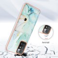 For Xiaomi Redmi 10 Marble Pattern IMD Card Slot Phone Case(Green)