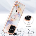 For Xiaomi Redmi 10C Marble Pattern IMD Card Slot Phone Case(Galaxy Marble White)