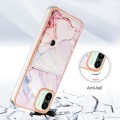 For Xiaomi Redmi A1 Marble Pattern IMD Card Slot Phone Case(Rose Gold)