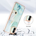 For Xiaomi Redmi A1 Marble Pattern IMD Card Slot Phone Case(Green)