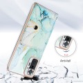 For Xiaomi Redmi Note 10 Pro Marble Pattern IMD Card Slot Phone Case(Green)