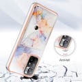 For Xiaomi Redmi Note 11 5G Marble Pattern IMD Card Slot Phone Case(Galaxy Marble White)