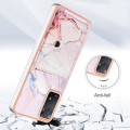 For Xiaomi Redmi Note 11 Pro 5G / 4G Global Marble Pattern IMD Card Slot Phone Case(Rose Gold)