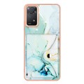 For Xiaomi Redmi Note 11 Pro 5G / 4G Global Marble Pattern IMD Card Slot Phone Case(Green)
