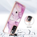 For Xiaomi Redmi Note 11 Pro / 11 Pro+ Marble Pattern IMD Card Slot Phone Case(Pink Purple Gold)