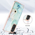 For Xiaomi Redmi Note 11s / Note 11 4G Global Marble Pattern IMD Card Slot Phone Case(Green)