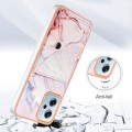For Xiaomi Redmi Note 11T Pro Marble Pattern IMD Card Slot Phone Case(Rose Gold)