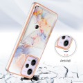 For Xiaomi Redmi Note 12 Pro 5G Global Marble Pattern IMD Card Slot Phone Case(Galaxy Marble White)