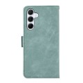 For Samsung Galaxy A25 5G Global ABEEL Frosted Magnetic RFID Leather Phone Case(Cyan)