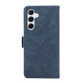 For Samsung Galaxy A55 5G ABEEL Frosted Magnetic RFID Leather Phone Case(Blue)