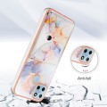 For Realme C21Y Marble Pattern IMD Card Slot Phone Case(Galaxy Marble White)